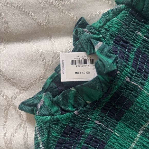 Janie and Jack Green and Black Plaid Apparel - Picture 5 of 6